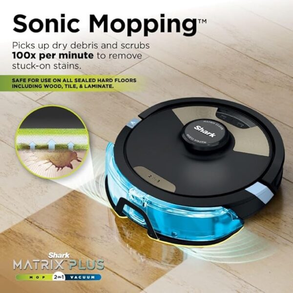 Shark Robot Vacuum & Mop Combo, Powerful Suction, - Image 2
