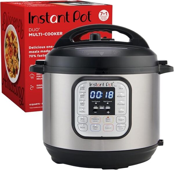 Instant Pot Duo 7-in-1 Electric Pressure Cooker,