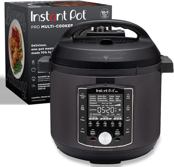 Instant Pot Pro 10-in-1 Pressure Cooker, Slow Cooker