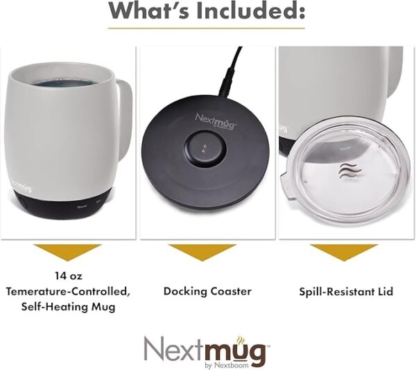 Nextmug - Temperature-Controlled, Self-Heating Coffee Mug - Image 2