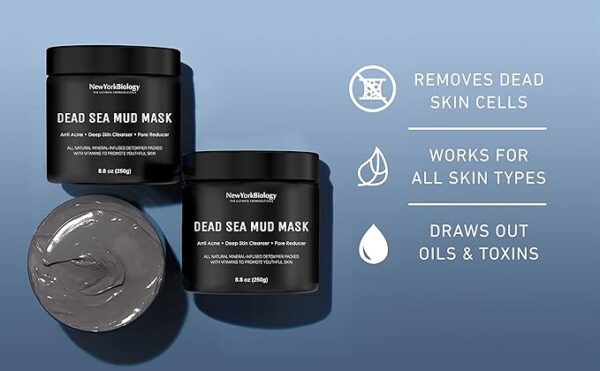 New York Biology Dead Sea Mud Mask for Face and Body - Spa Quality - Image 2