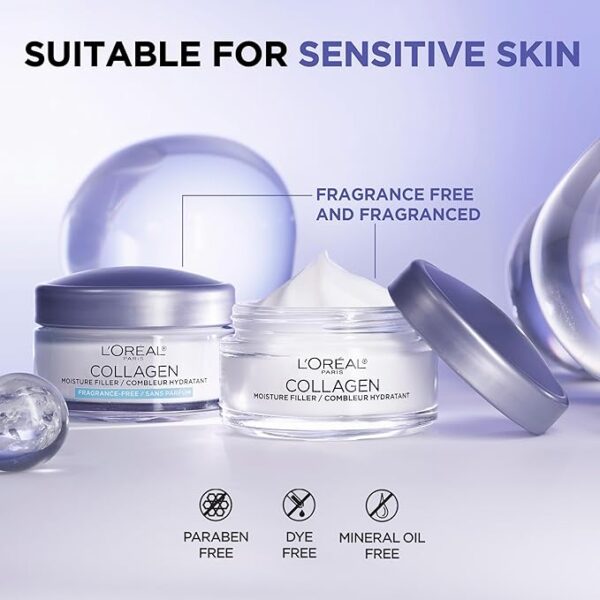 L’Oréal Paris Collagen Daily Face Moisturizer, Reduce Wrinkles, Face Cream - Image 2