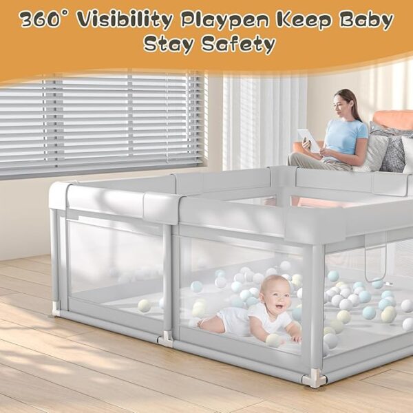 Baby Playpen 50x50 Inch, Play Pens for Babies