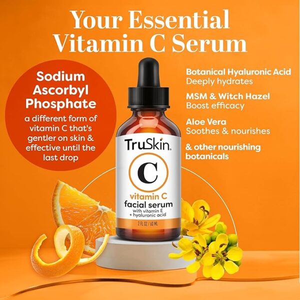 TruSkin Vitamin C Serum – Anti Aging Facial Serum with Vitamin C - Image 2