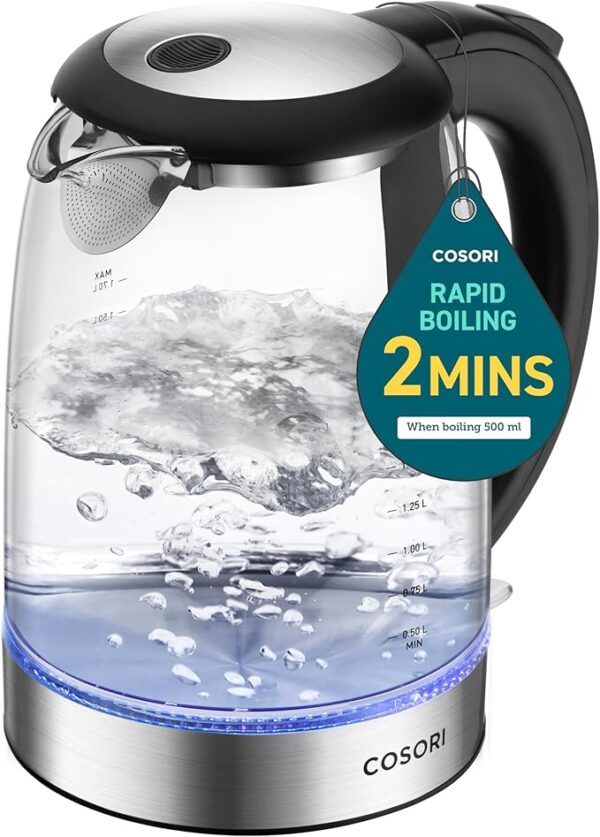 COSORI Electric Kettle, No Plastic Contact with Water, 1.7L/1500W,