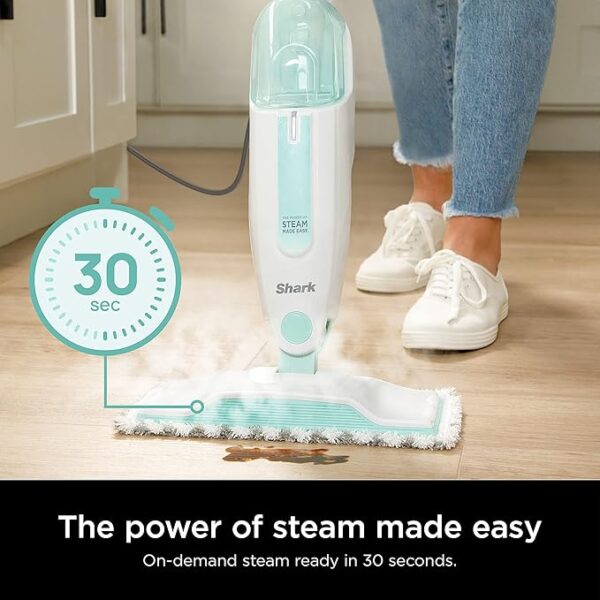 Shark S1000 Steam Mop with 2 Dirt Grip Pads, Lightweight, - Image 2