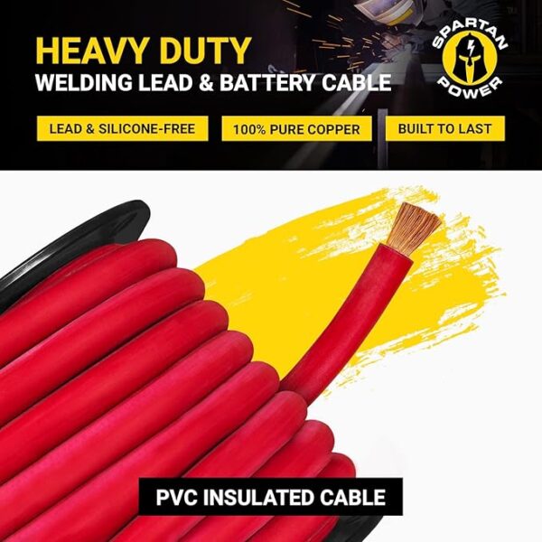 Spartan Power Welding Lead & Car Battery Cable Copper Wire