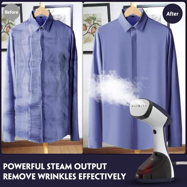 Steamer for Clothes 300ML Clothes Steamer Handheld 15-Second Fast Heat-up 1500w Stainless Steel