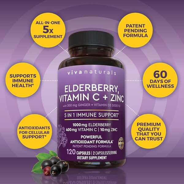 Naturals Elderberry with Vitamin C and Zinc for Adults