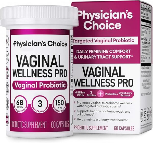 Vaginal Probiotics for Women - Unique with Licorice Root - PH Balance, Odor Control, Yeast,