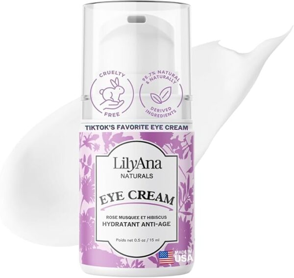 Naturals Eye Cream for Dark Circles and Puffiness, Under Eye Cream for Wrinkles and Bags,