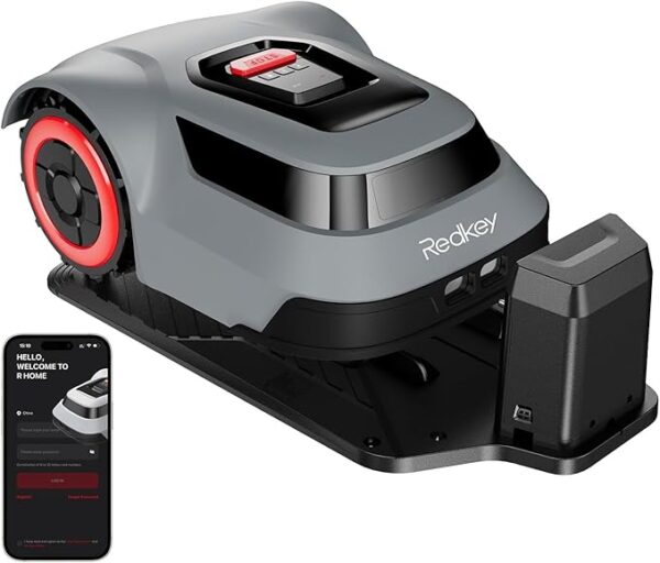 Redkey MGC500 Robot Lawn Mower with 3.9ft Stable Boundary Wires for 0.12 Acre (1/8 Acre),