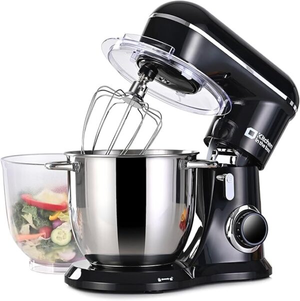 Kitchen in the box Stand Mixer, 4.5QT+5QT Two bowls Electric Food Mixer,