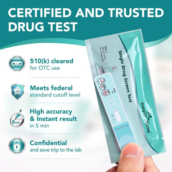 Home Single Drug Screen Test (Cannabinoids Urine Test) - THC Tests for Home THC Drug Test Urine