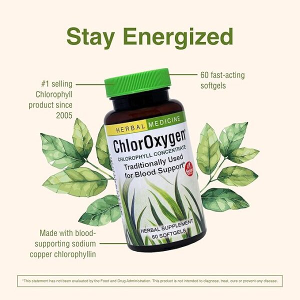 Herbs Etc. ChlorOxygen Chlorophyll Concentrate - Aids Healthy Blood Circulation
