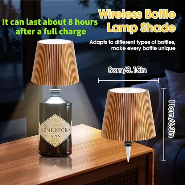 Bottle Lamp 1800mAh Bottle Lights for Liquor Bottles for Restaurant Bedroom