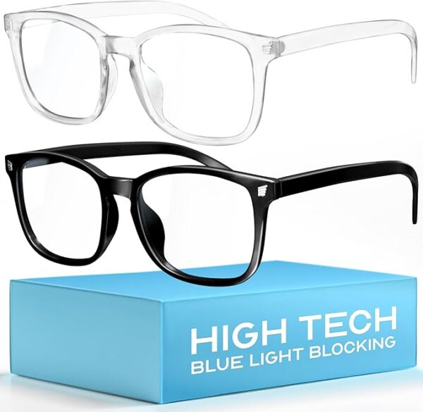High Tech Blue Light Glasses - Advanced 99% Blue Light Blocking Computer Glasses