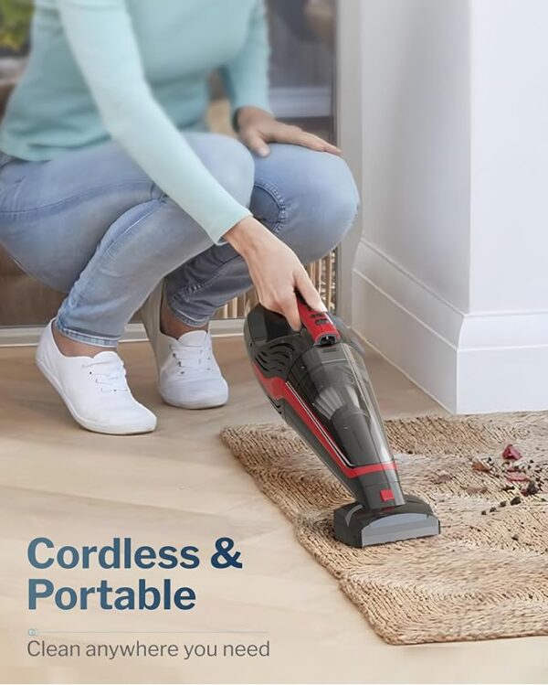 Pet Hair Handheld Vacuum, Car Vacuum Portable Cordless Rechargeable with Reusable Filter - Image 2