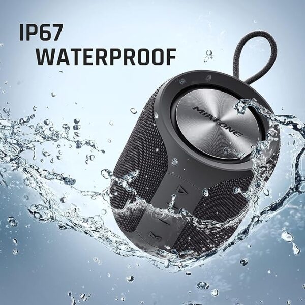 16W Bluetooth Speaker IP67 Waterproof Speaker with Deep Bass, Portable Speakers for Beach
