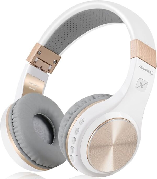 Bluetooth Headphones, XBT-80 Folding Stereo Wireless Bluetooth Headphones Over Ear